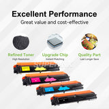 Compatible Brother TN210 Toner Cartridge Set BK/C/M/Y