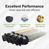 Compatible Ricoh 841813 841816 841815 841814 Toner Combo