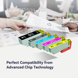 Compatible Epson T410XL Ink Cartridge 5pcs Combo
