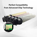Compatible Ricoh 841813 841816 841815 841814 Toner Combo