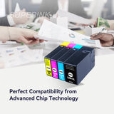 Compatible Canon PGI-1200XL Inkjet Cartridge Combo High Yield BK/C/M/Y