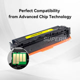 Compatible HP CF402X (201X) Toner Cartridge Yellow