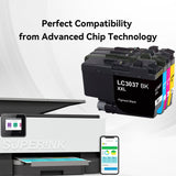 Compatible Brother LC3037 XXL Combo Ink Cartridge BK/C/M/Y