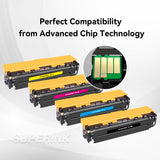 Compatible Canon 131 Toner Cartridge Combo BK/C/M/Y