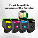 Compatible Lexmark C544 Toner Cartridge Combo