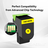 Compatible Lexmark 74C1SY0 Yellow Toner Cartridge