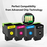 Compatible Lexmark 78C10 Combo Toner Cartridge BK/C/M/Y