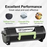 Compatible 501U Lexmark Black Toner Cartridge (50F1U00)