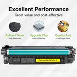 Compatible HP 307A,CE742A,Yellow Toner Cartridge