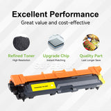 Compatible Brother TN225 Yellow Toner Cartridge High Yield