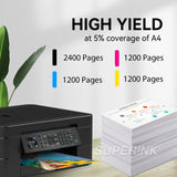 Compatible Brother LC20E Ink Cartridge Combo BK/C/M/Y