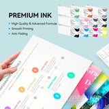 Compatible Epson T636 700ML Set of 11 Ink Cartridge