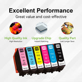 Compatible Epson T312XL Set Ink Cartridge BK/C/M/Y/LC/LM By Superink