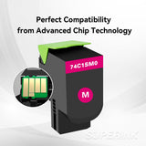 Compatible Lexmark 74C1SM0 Magenta Toner Cartridge