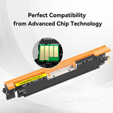 Compatible HP CF352A (130A) Yellow Toner Cartridge