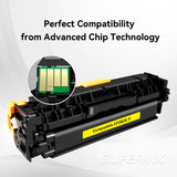 Compatible HP CF382A (312A) Yellow Toner Cartridge By Superink