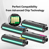 Compatible Samsung CLT-504S Combo Toner Cartridge BK/C/M/Y By Superink