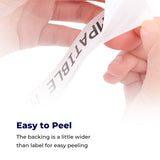 Compatible Brady M21-750-595 WITH CHIP (White on Clear) by Superink