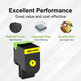 Compatible Lexmark 80C1HY0 CX410 / CX510 Yellow Toner