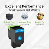 Compatible Lexmark C544 C544X2CG Cyan Toner Cartridge