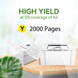 Compatible HP Q6002A Toner Cartridge Yellow By Superink
