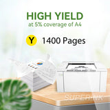 Compatible HP CB542A Toner Cartridge Yellow By Superink