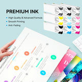 Compatible Epson T804 700ML Set of 9 Ink Cartridge